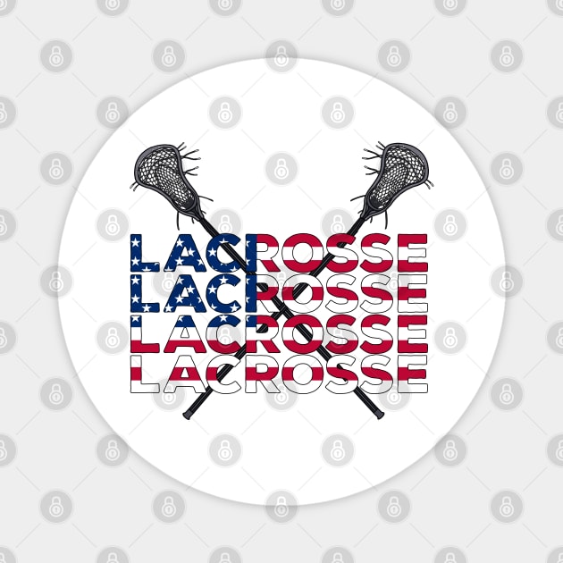 USA Lacrosse Magnet by DiegoCarvalho